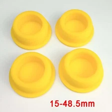 Silicone Rubber Blanking End Caps Pipe Tube Inserts Plug Bung 15mm-48.5mm Yellow