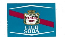 Étiquette bouteille de soda sec Club/Canada soda soda canadien neuf