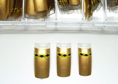 Ausgefallen, EDEL und  Selten   70 Airbrush Tips   GOLD  mit Verzierung