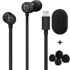 Genuine Beats urBeats3 Wired Earphones with Lightning Connector MU992LL/A, Black