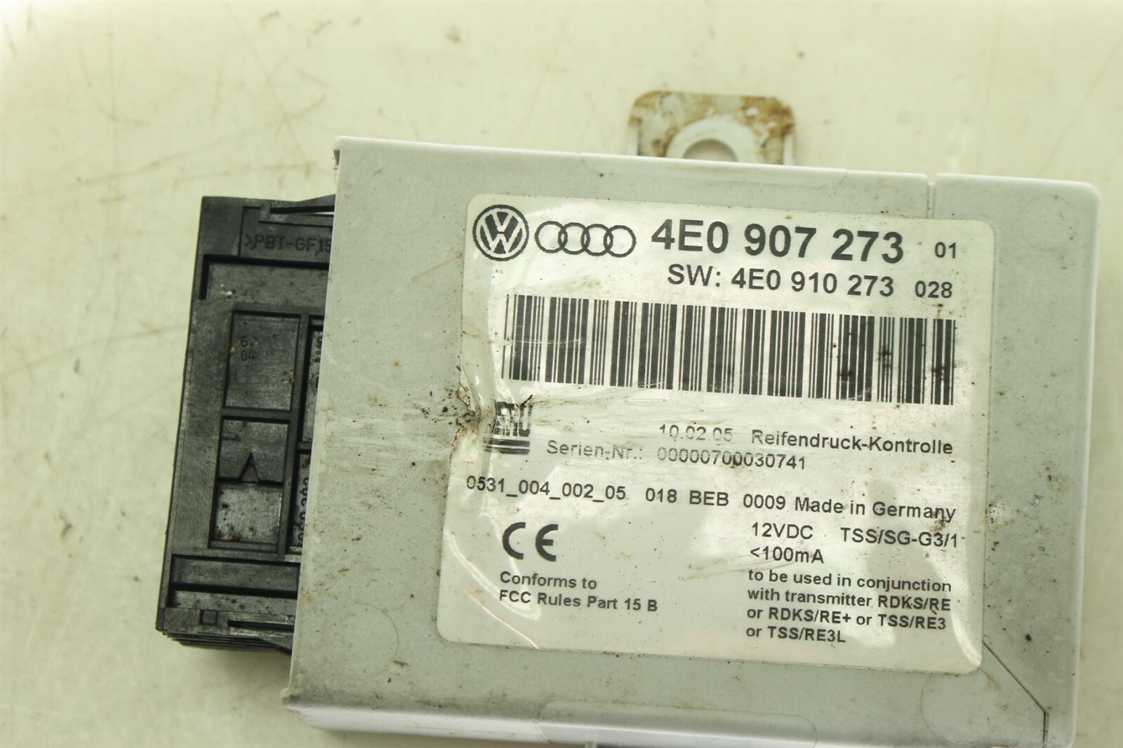 OEM AUDI A8 0405 TPMS TIRE PRESSURE MONITORING MODULE ECU COMPUTER