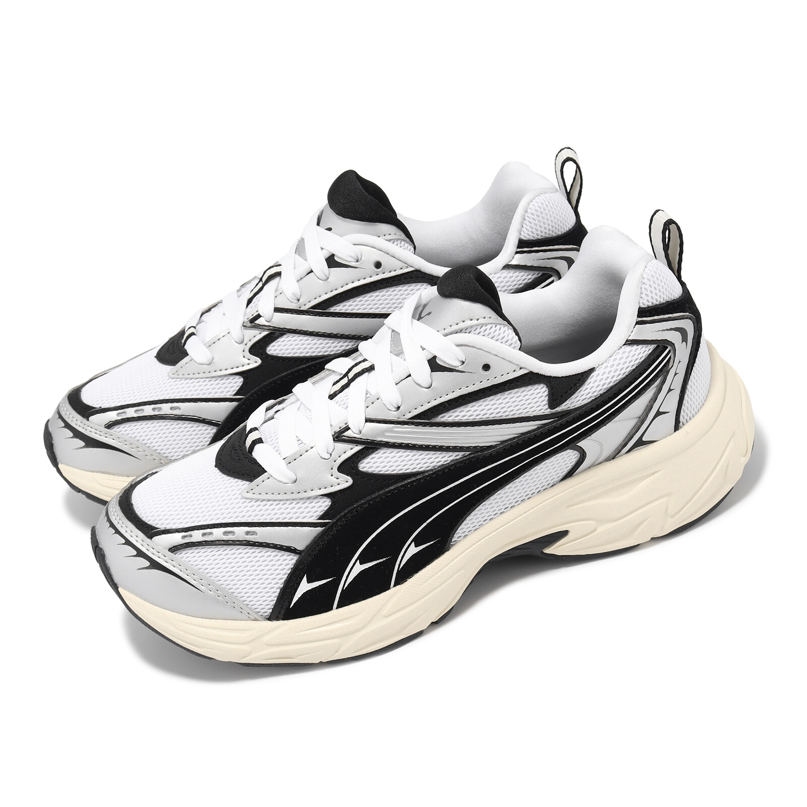Повседневная обувь Puma Morphic Retro White Black Men Unisex LifeStyle 395920-02