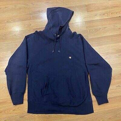 Vintage 80s Champion Reverse Weave Hoodie Size XL Navy Blue Vintage 80s Champion Reverse Weave Hoodie Size XL Navy Blue