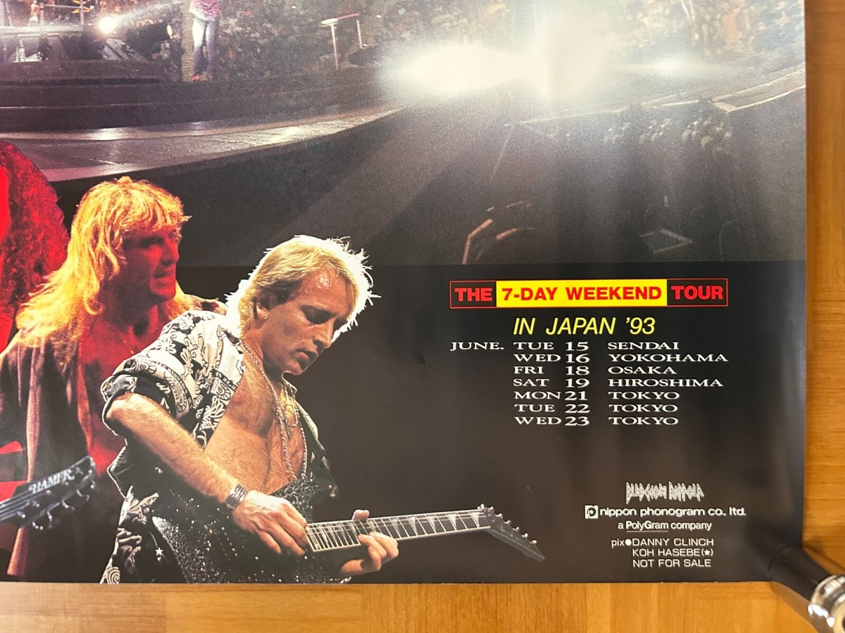 Def Leppard/ The Seven Day Weekend Tour 1993 Japan Original Promo