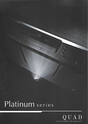 Audio Brochure - Quad - Platinum series - DMP Digital Media Player et al (CE70)