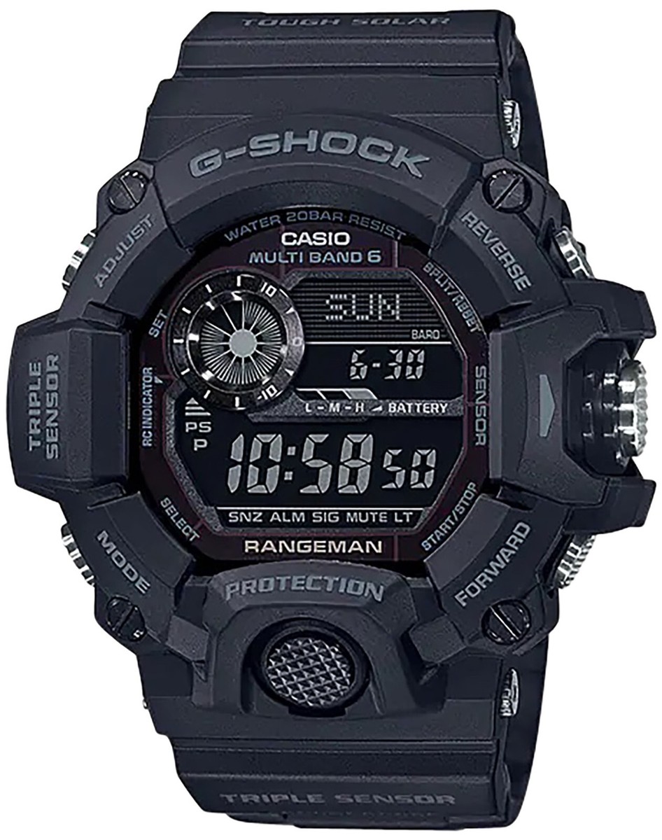 Casio G-Shock Master of G Rangeman 53mm Black Resin Case with