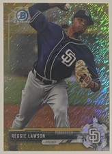 Reggie Lawson 2017 Bowman Chrome Prospects Gold Shimmer Refractor /50