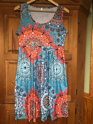 multicolor beach dress GODDESS VIBES main image 0