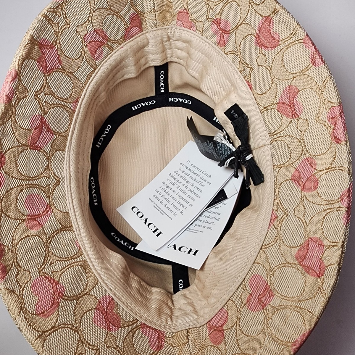 coach Signature Heart Print Bucket Hat cp354 coach Signature Heart Print Bucket Hat cp354 main image 4