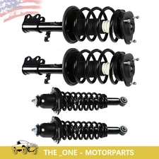4 Black Front Rear Shock Struts Assembly Fit For 2003-2008 Toyota Corolla