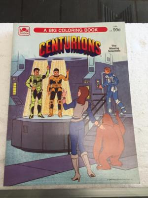1986 CENTURIONS The Missing Scientists Coloring Book