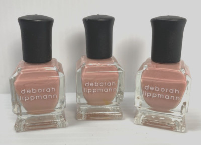 NEW (3) Deborah Lippmann Nail Lacquer - TOUCH ME TEASE ME - 0.27 fl oz **RARE