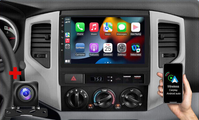 For Toyota Tacoma 2005-2013 Apple Carplay Android 12.0 Car Stereo Radio Wifi Gps