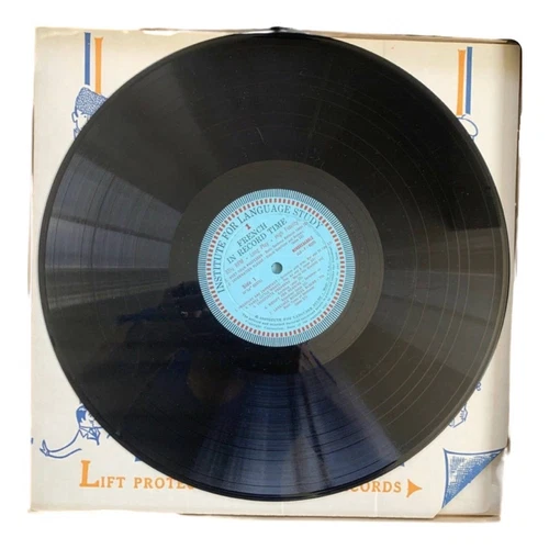 Learn French In Record Time 2x12" LP Hi Fidelity 1958 Columbia MINT No Book - Imagen 10 de 12