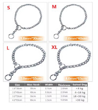 Heavy DUT Y SINGLE SIDED Choker Dog Control SINGL Choke chain collar All size