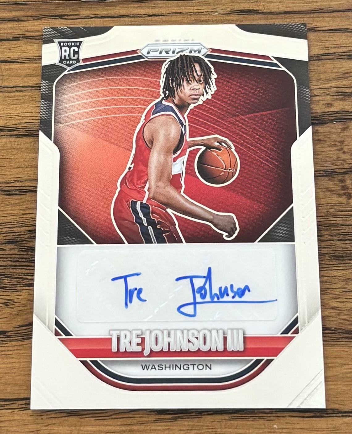 Tre Johnson III 2025 Panini Prizm #6 RC Rookie Auto