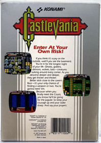 Castlevania Nintendo NES New 1987 Black Circle Seal Non Rev VGA Q 85 Qualified