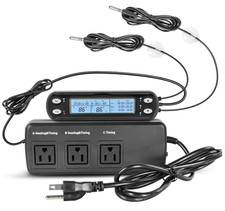 Smart Thermostat with Heating Timing Outlets, PID Dimming Thermostat for Day Nig