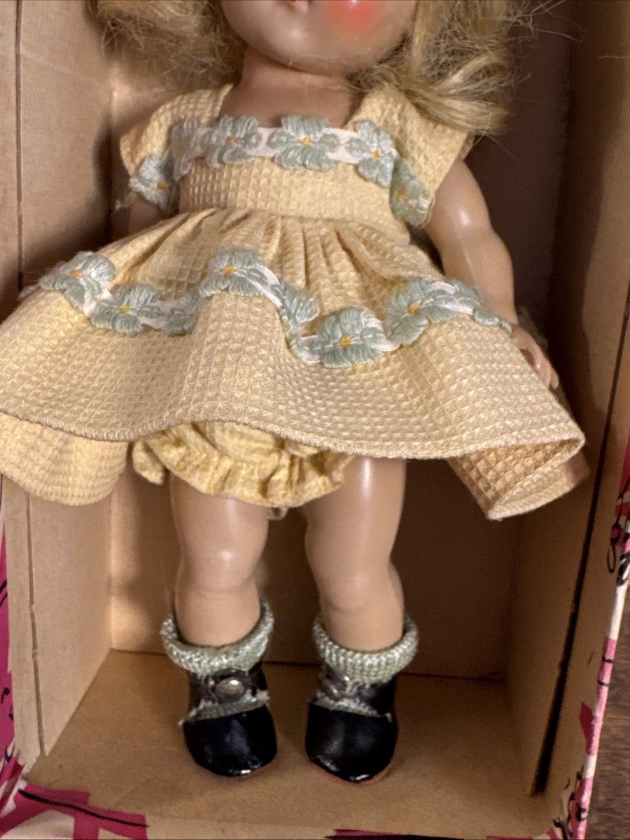 Vintage 1950s Vogue Strung Ginny Doll In Box Kindergarten Series