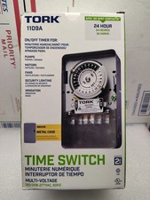 Tork 1109A Multi-Volt Time Switch 120/208-277V Indoor Metal Case..Open Box...