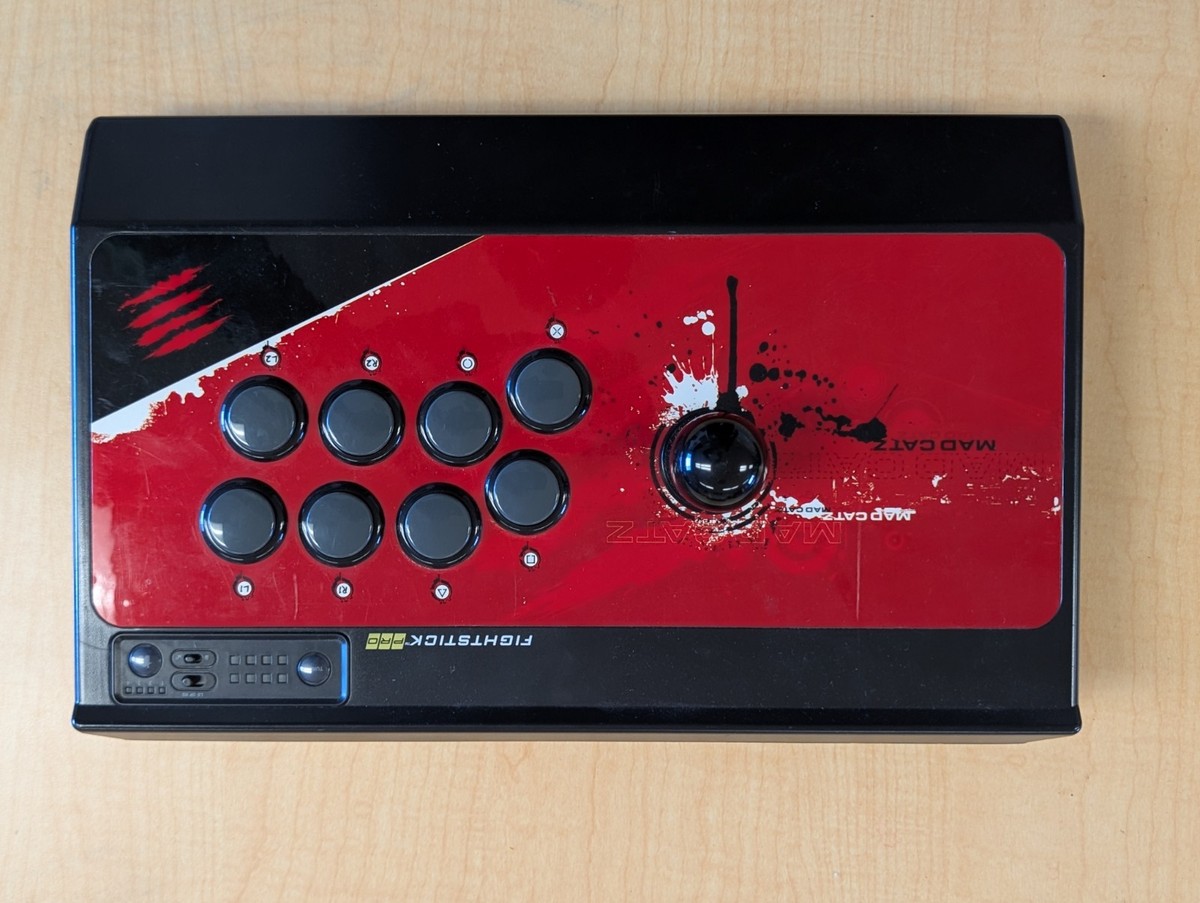 Mad Catz FightStick Pro PS3 Wired Arcade Fighting Stick 8-Way Red