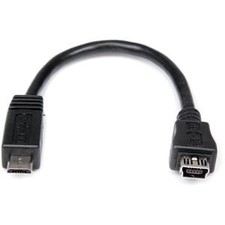 Startech 6In Micro Usb To Mini Usb Adapter Cable M/F Usb for Cellular Phone 6" 1