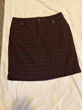 New Eddie Bauer Skirt Womens Size 2p Burgundy...