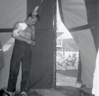 Vintage - Original Circus Photo of Performer Backstage - AAFK