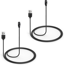2-Pack Magnetic Charger for DINJOO Dog Bark Collar, Magnetic Magnetic, Black