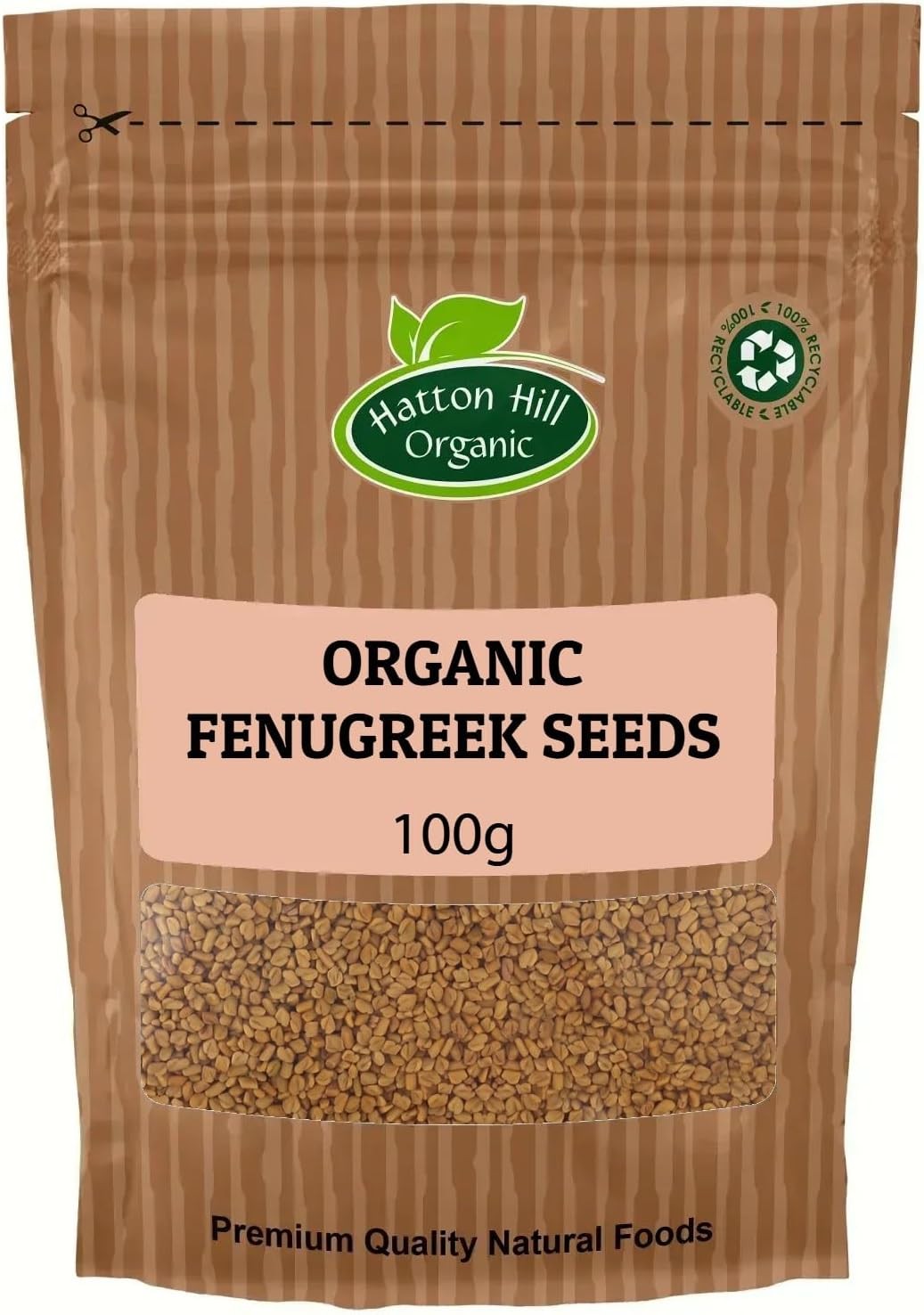 Organic Fenugreek Seeds 100g by Hatton Hill Organic | Versatile and Aromatic, P