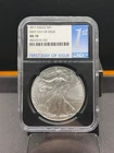 2017 AMERICAN SILVER EAGLE NGC MINT STATE 70 FDOI MS 70 FIRST DAY OF ISSUE
