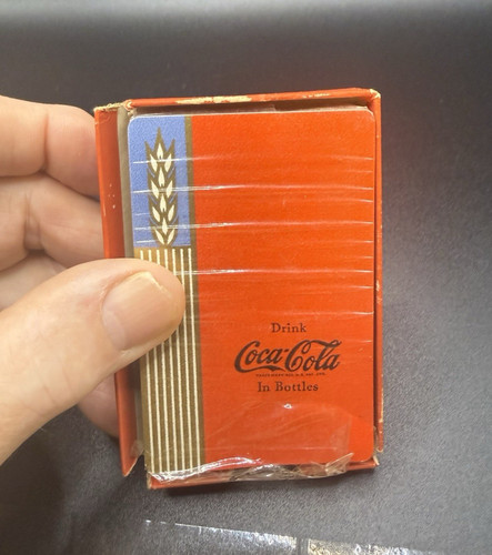 Rare Unopened 1939”s Original” Coca Cola “ Playing Cards With Stamp!