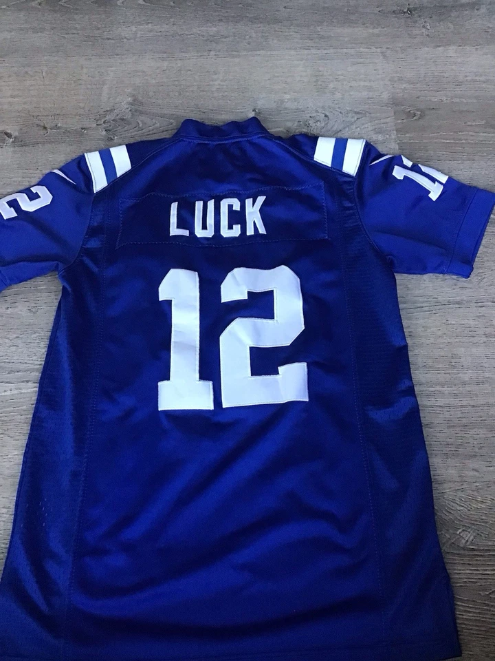 Nike On Field Andrew Luck Jersey #12 Youth Size L (14/16) Indianapolis Colts  - Image 4 of 4