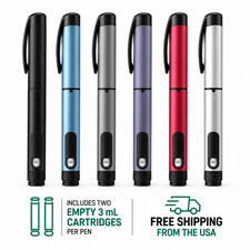 V1 3mL Refillable Peptide Pen Reusable Injector Pen with 2 Empty Cartridges
