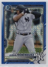 2021 Bowman Chrome Prospects Mega Box Blue Mojo Refractor Jasson Dominguez 17a5