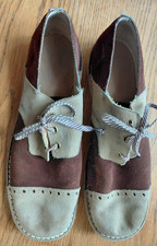 Vintage AMF Buty do kręgielni Jasnobrązowe i brązowe lata 70. Skóra Sznurowane Rozmiar 13.5