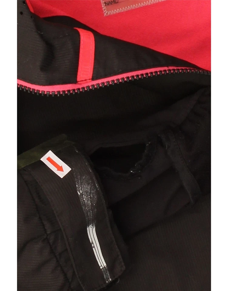 PUMA Womens Hooded Windbreaker Jacket UK 12 Medium Khaki Colourblock DJ16 - Image 4 of 4