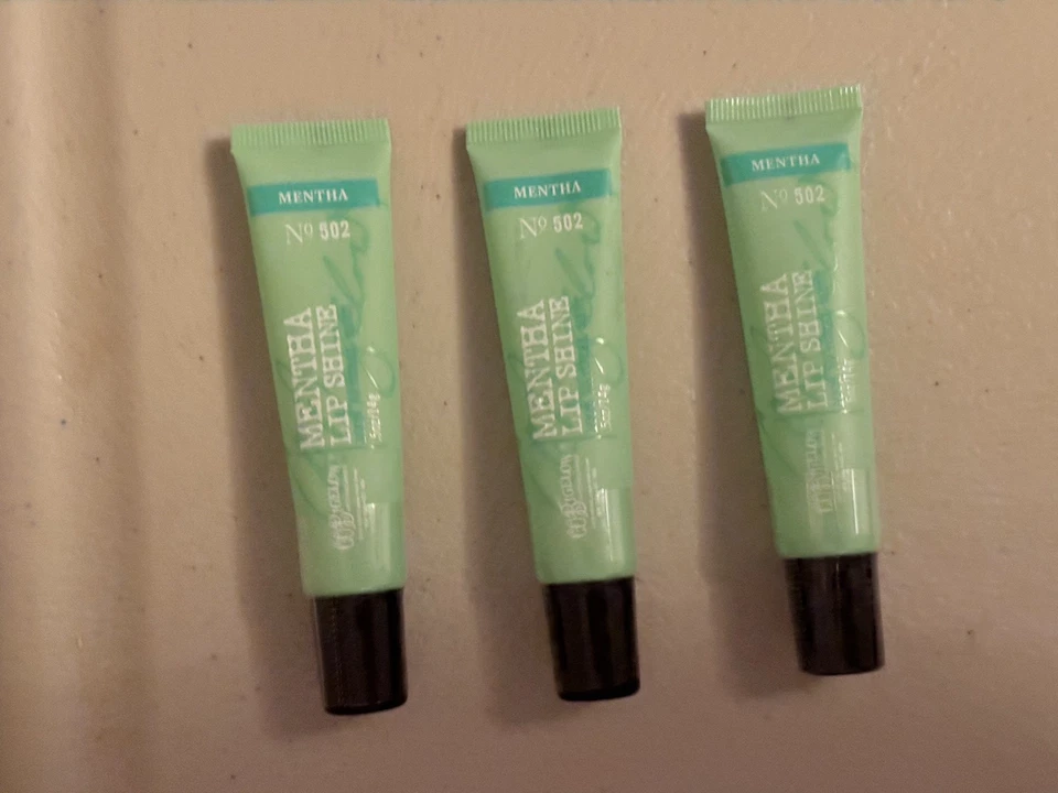 BATH & BODY WORKS MENTHA LIP SHINE MINT MENTHA TINT GLOSS NO 502 CO BIGELOW 3X - Image 4 of 4