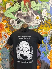 Dolly Parton "Eat The Rich Shirt" Choking Victim Subhumans MDC Dead Kennedys Pun