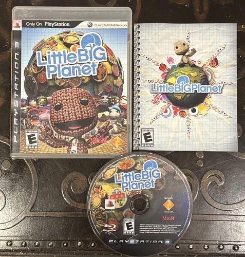 LittleBigPlanet (Sony PlayStation 3 PS3) Black Label COMPLETE: Case Disc Manual