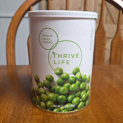 Thrive Life Green Peas ~  6 Servings  ~ Shelf Life 25 Years ~ Emergency Food