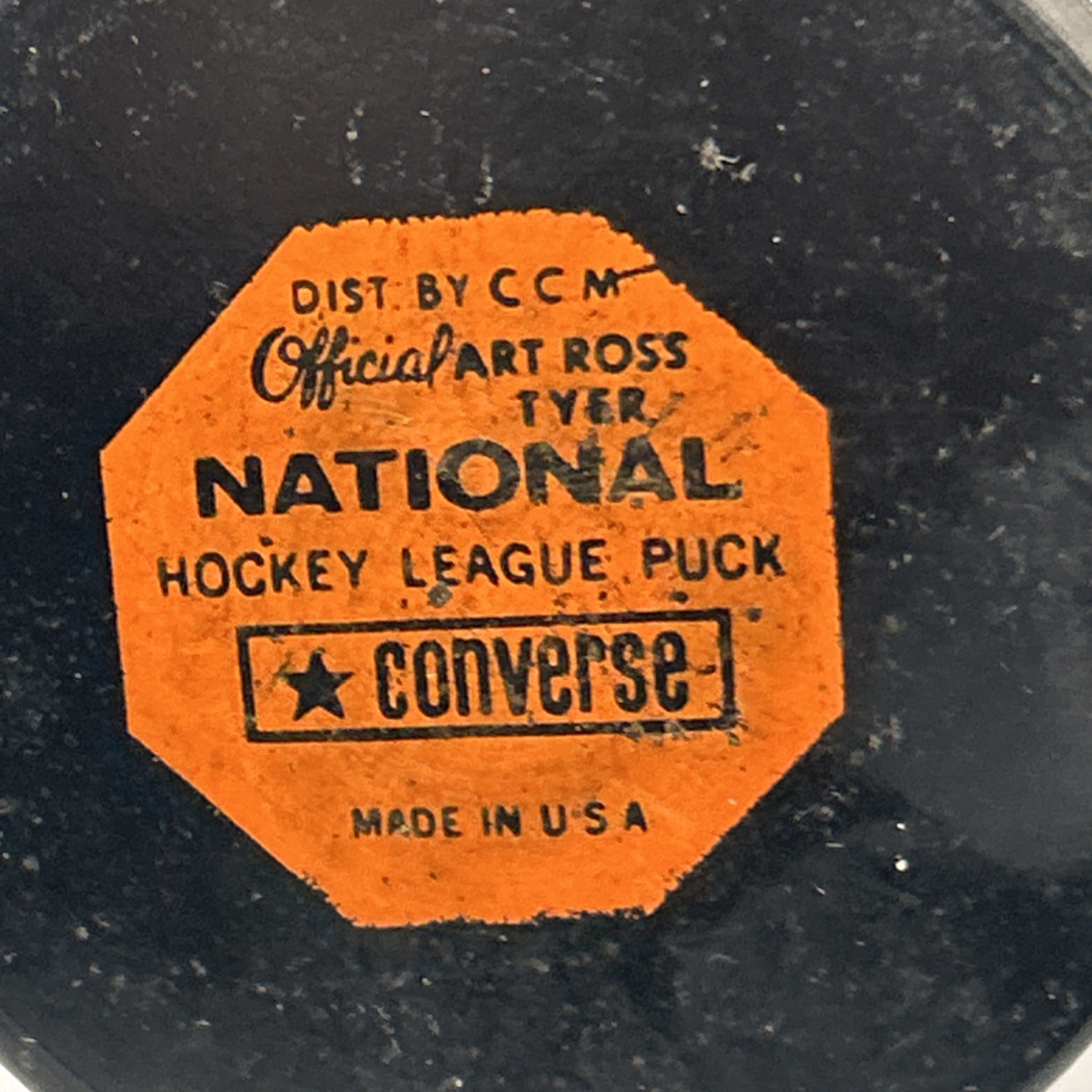New York Rangers NHL Official Game Puck Converse Art Ross Vintage USA thumbnail 13