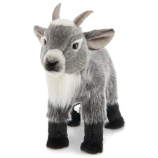 12" Goat, Garret Gray Plush Stuffed Animal with Soft Fur, For Ages 1-14