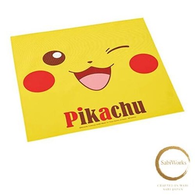 New Skater Bento Lunch Cloth 43x43cm Pokémon Pikachu Face Made in Japan KB4-A