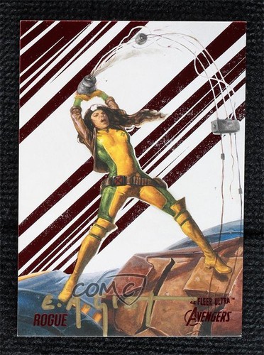 Rogue  [Red Foil Artist Auto] #59 Marvel 2022 Ultra Avengers card