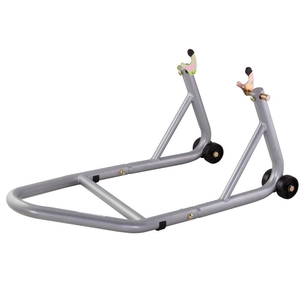 Biketek Aluminium Race Track Rear Paddock Stand With Bobbin Fitment Grey - Image 3