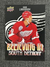 Igor Larionov 2025-26 Detroit Red Wings Centennial Believing in South #BSD-13