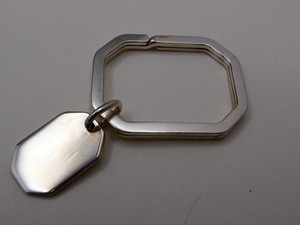 Tiffany & Co Signed Vintage Sterling Engravable Key Chain 12.1g L166