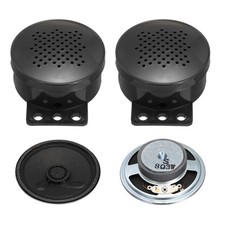 2Pcs 57mm 3W 8Ohm Replacement Speaker External Magnet ABS Shell