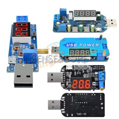 DC5V to 1.2-24V 0.5-30V micro USB/USB Step Up Down Converter Power Supply Module